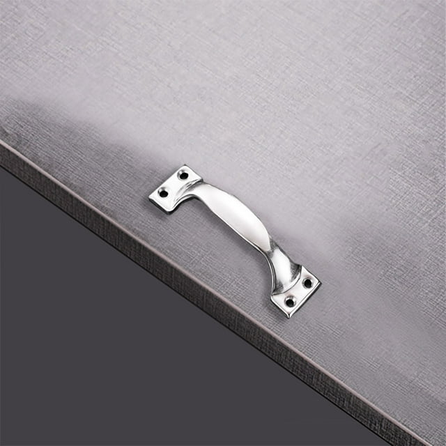 Boreal Craft Poignée de Porte de Réfrigérateur pour Alarme de Porte de Garage, Commode et Armoire. Poignée Robuste Conçue pour Portes en Bois. en Acier Inoxydable Argenté. Apporte une Qualité Élégante et Durable