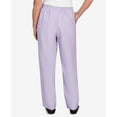 thumbnail image 5 of Alfred Dunner Womens Petite Spring Flat Front Average Length Pull On Pant, 5 of 6