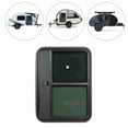 thumbnail image 1 of Tear Drop Trailer Door, RV Door Safe UV Resistant Aluminum Alloy Sound Insulation Tempered Glass  for Modification, 1 of 7