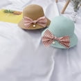 thumbnail image 3 of Odeerbi Toddler Hat Girls Summer Beach Hat Sun Hat Kids Bowknot Sun Protection Hats Green, 3 of 3