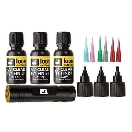 Loon Outdoor - UV Fly Tying Kit 1/2 OZ (Best Fly Tying Vice)