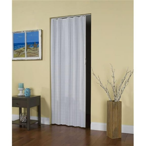 32 x 80 in. Horizon Vinyl Folding Door, White