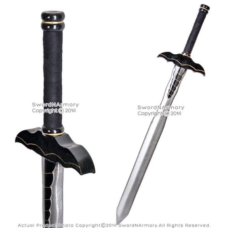 36" Fantasy Dark Knight Sword Black Bat Handle LARP Foam Latex Weapon