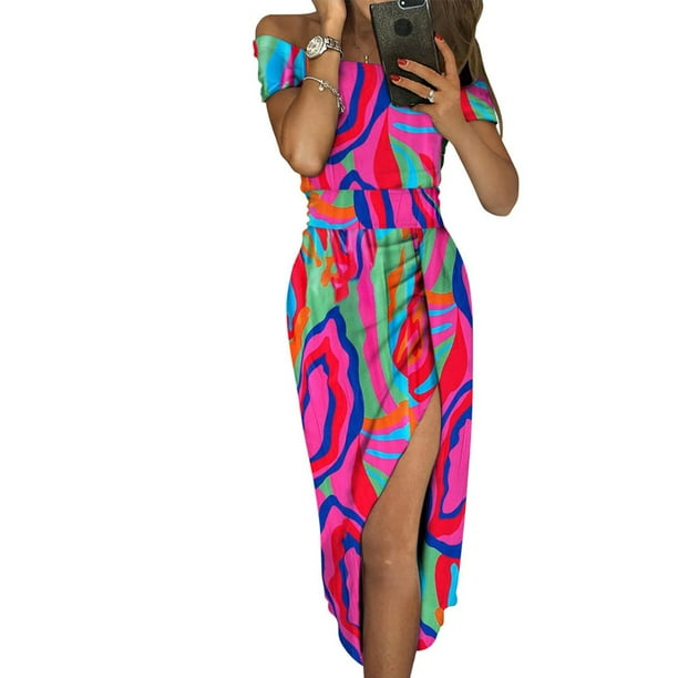 Party Dresses for Women Elegant Classy Pleated High Waist Evening Dress  Sexy One Shoulder Bodycon Dress High Slit Dress