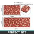 thumbnail image 7 of Red Christmas Gingerbread and Mitten Pattern Kitchen Rugs Sets Of 2,Anti Fatigue Kitchen Mat Rugs Non Slip Washable,Decorative Kitchen Floor Mats for Kitchen,Sink,Laundry,17"x30"+17"x47", 7 of 7