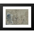 thumbnail image 2 of Giovanni Francesco Romanelli 14x11 Black Modern Framed Museum Art Print Titled - Aeneas and the Cumaean Sibyl Entering the Infernal Regions (1610-62), 2 of 5