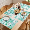 thumbnail image 5 of Spring Flowers Placemats Set of 4 Green Blossom Watercolor Botanical Florals Place Mats Indoor Wipeable Table Mats Washable Dining Table Placemats for Kitchen Holiday Party Home Decor 13x19 Inch, 5 of 9