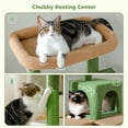 thumbnail image 2 of PAWZ Road 56.3" Multi-Level Cat Tree for Large Breed Cat Tower Indoor with 2 Door Condo Green, 2 of 7