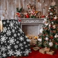 thumbnail image 2 of Christmas Winter Snowflakes Blanket, Xmas Decorative Ultra Soft Warm Throw Blanket, Lightweight All Season Fleece Blanket, Black Flannel Blankets for Sofa Couch Bedroom Bed Chair 60"X50", 2 of 6