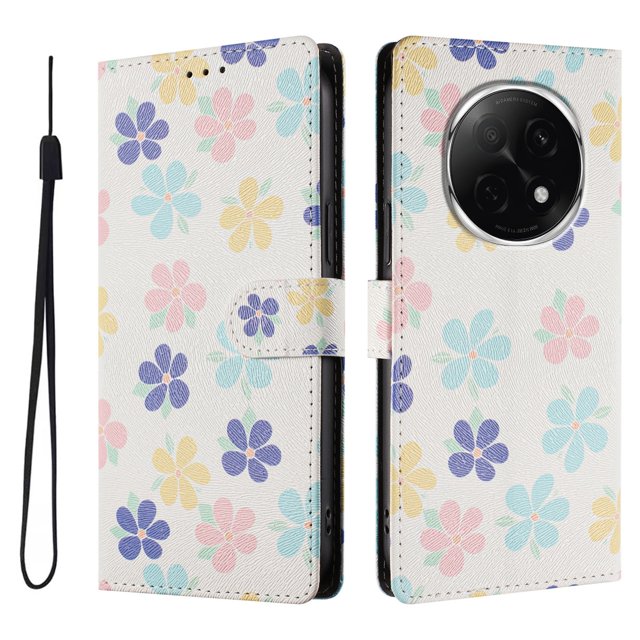 FOXDOCK Funda Tipo Cartera para OPPO A5 Pro con Soporte y Correa – Diseño de Patrones Lindos