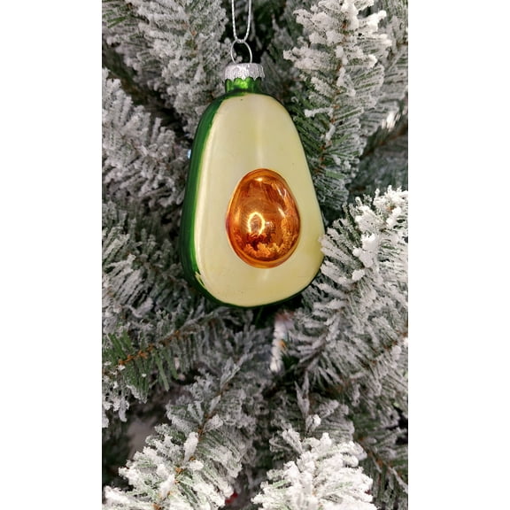 Christmas Glass Ornament - Avocado by Wizardi F07M3-37 HB-SY25131