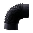 thumbnail image 2 of Codo de estufa de 90 degree Accesorio de montaje sencillo Accesorio de codo de chimenea negro Identificación 125 cm, 2 of 8