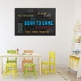 thumbnail image 3 of Stupell Industries Contemporary Born To Game Arcade Canvas Art, 36 x 24, by Kim Allen, 3 of 8