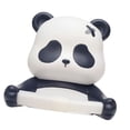 thumbnail image 3 of Soporte para rollo de papel higiénico con forma de animal, dispensador de papel higiénico decorativo para baño, montado en la pared. Panda, 3 of 9
