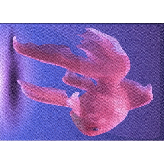 Ahgly Company Machine Washable Indoor Rectangle Transitional Dark Orchid Purple Area Rugs, 2' x 4'