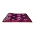 thumbnail image 2 of Ahgly Company Indoor Round Abstract Pink Modern Area Rugs, 7' Round, 2 of 4