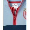thumbnail image 3 of Marvel Spider-Man Toddler Boys' Fleece Quarter-Zip Hoodie Blue, 3 of 6
