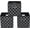 Black Light, variant on Yunkeeeper storage bins Cubes, Fabric Cube Organizer with Handle, Foldable Cube Bins for Cloth or Accessary Storage, 11x11x11, Set of 3,(Gray)