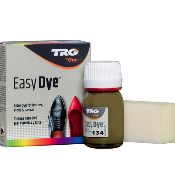 TRG Olive Green 134 Color Dye - best leather dye, makes it easy to either restore the color of your shoes, handbags or other leather goods or to change the color