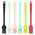 thumbnail image 4 of Mohdy Silicone Small Oil Brush D,Food Grade Silicone Oil Brush Spread Evenly High Temperature Barbecue Brush Small Silicone Brush for Barbecue Oil for Kitchen Black, 4 of 9