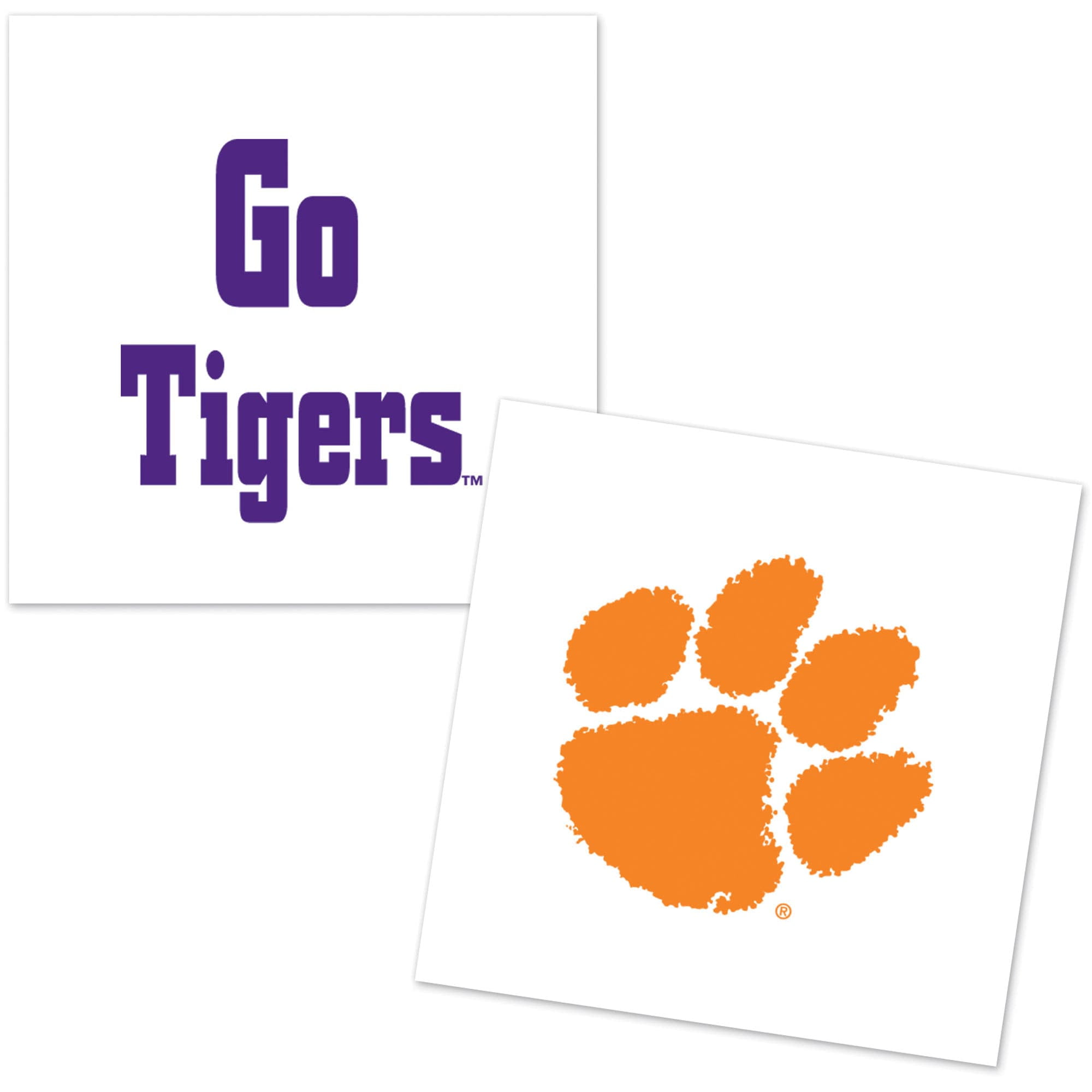 Clemson Tigers WinCraft Tattoo 4-Pack - Walmart.com ...