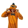 thumbnail image 2 of Five Nights At Freddy's Freddy Fazbear Adult Hooded Onesie Costume Union Suit-XL, 2 of 6