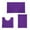 Purple, variant on Leodye 3 Piece Set Bathroom Non-Slip Floor Mat , Water-Absorbent Quick-Dry Mat for Doorway -16x23.62in 19.68x19.68in 19.68x31.49in