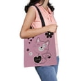 thumbnail image 2 of ABPHQTO Cute Cat Polka Dots Canvas Bag Reusable Tote Grocery Shopping Bags Tote Bag 14x16 inch, 2 of 2
