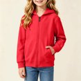 thumbnail image 3 of StSilkitty Hoodies for Boys Girls Zip up Long Sleeve Hooded Jacket with Pockets Fall Winter Lightweight Fashion Clothes, 3 of 7