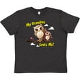 thumbnail image 3 of Inktastic My Grandma Loves Me Owl Youth T-Shirt, 3 of 5