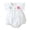 A-White70, variant on Summer Baby Girls Bodysuit Romper Flutter Sleeve Floral Newborn Onesie 0-12M