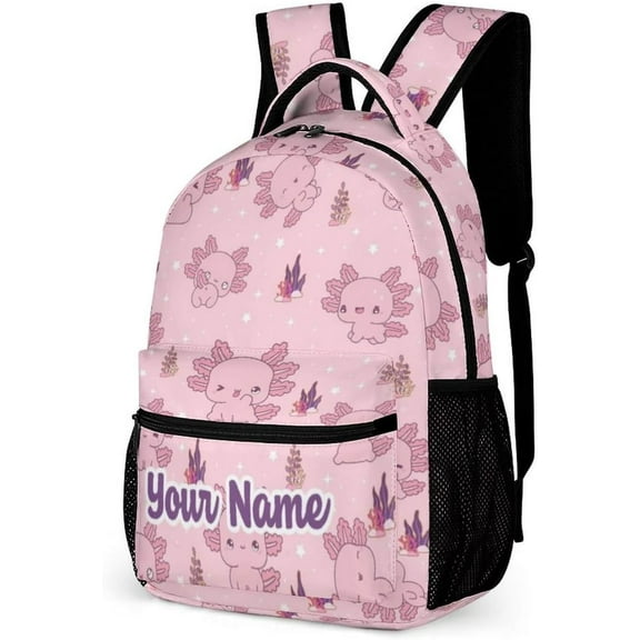 Axolotl Backpack 16 Inch Axolotls Bookbag Daypack For Men Women Travel Hiking Work
