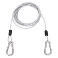 thumbnail image 1 of Uxcell 6.6ft (78.7") Cable de Acero de Seguridad con Gancho de Resorte, 1Pcs Cable de Alambre Flexible de Doble Lazo para Seguridad de Equipaje de Viaje al Aire Libre, Transparente, 1 of 7