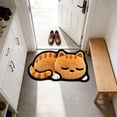 thumbnail image 2 of E Animal Print Faux Cashmere Rug for Home Decor In Bedrooms Living Rooms Entryways and Study Doors Features Adorable Animal Patterns 23.62 X 15.75 Inches, 2 of 6