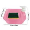 thumbnail image 3 of fheaev Kitchen Detergent Soap Dispenser Sponge Eraser Press Box Cleaning Brush Soap Box Circular Storage Box Soap Box, 3 of 3