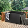 thumbnail image 2 of CorLiving Parksville Patio Black Wicker / Rattan Storage Box, 2 of 10