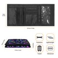 thumbnail image 6 of CHAQLIN Teen Wallet Skull Moon Easy to Access Children's Wallet for Outdoor, Polyester Slim Trifold Card Wallet, 6 of 7