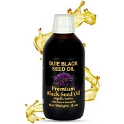 BUIE Black Seed Oil | Black Cumin Seed Oil ( Nigella Sativa Oil ) | Un-Refined, Cold Pressed Extra Virgin Oil | with 4% Thymoquinone & Omega 3 6 9 | 8 FL Oz.