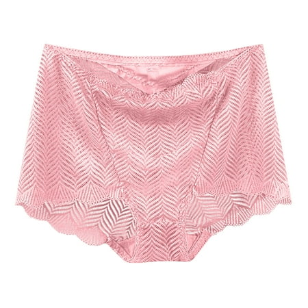 Bigersell High Waist Underwear Women Clearance Women s Underwear Seamless Panty Style P-1680 Polyester Bikini Panties Thongs Briefs High Waist Women s Bikini Panties Pink L