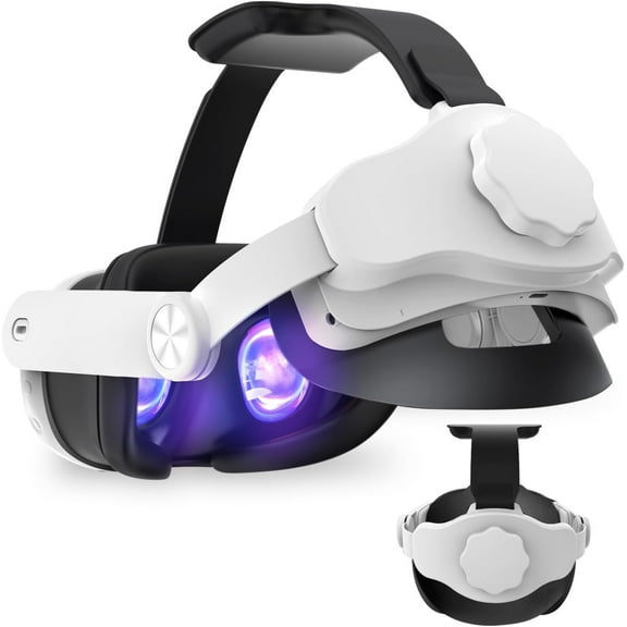 ALPHA DIGITAL Head Strap with 6000mAh Battery, for Quest 3, Extends 4Hrs, Fast Charging, Elite Strap Replacement for Enhanced Comfort, Adjustable, VR Accessories, Safety Protection