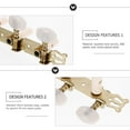 thumbnail image 2 of SOPOTUTU Pair of Classical Guitar Tuners with Durable Acrylic ABS Plastic and Steel for Guitar Use, 2 of 8