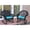 Black, variant on Jeco Santa Maria Honey Wicker Rocker Chair with Sage Green Cushion - Set of 2