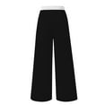 thumbnail image 3 of Girl's Wide Leg Sweatpants Elastic High Waisted Baggy Pants Casual Loose Joggers Trousers with Pockets, 3 of 6