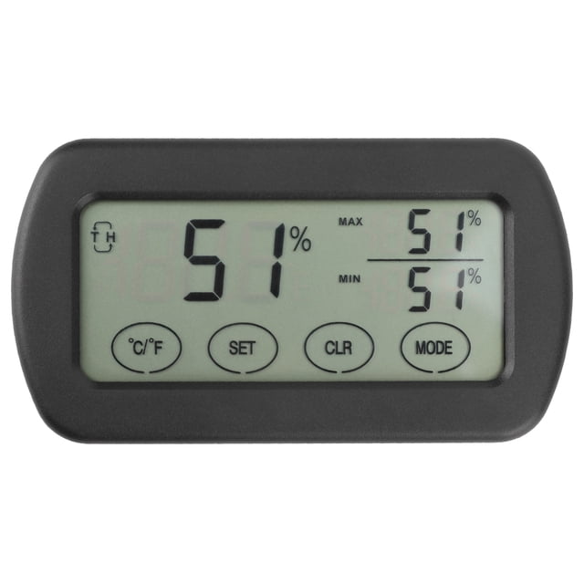 Higrotermógrafo LCD, higrotermógrafo táctil LCD Termómetro Medidor de humedad y temperatura Detector de termómetro Instalación sin esfuerzo