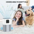 thumbnail image 3 of Home Air Purifier,Coverage up to 600 sq.ft, H13 True HEPA Filter, Fragrance Sponge, 6 Timers, Quiet Operation - Ideal for Pets, Dander, Odor, Dust, Smoke, Pollen, 3 of 11