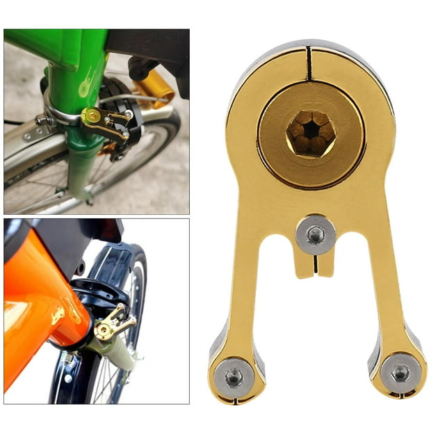 Receptor de manillar para bicicletas plegables , accesorios, herramientas, accesorios de reparación de bicicletas ajustables en - Oro DYNWAVEMX Colector de manillar