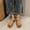 Yellow, variant on WIZUTIZ Flat Sandals for Women Womens Dress Sandals Gym Comfort Elastic Beach Sandals Pull-On Round Toe Summer Shoes Mid Heel (2"-3") Medium Solid Sandals Mother's Day Gifts Up to 60% Off Beige