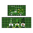 thumbnail image 2 of Bjutir Doormat St. Day Kitchen Rug Set Of 2 Buffalo Plaid Truck Non Slip Comfortable Washable Floor Mats Rubber Mats For Kitchen Sink Front Set Of 2, 2 of 5