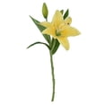 thumbnail image 2 of Artificial Lily Flowers - Fake Lily with Long Stem, Realistic Silk Fake Flowers Green Leaves - Artificial Spring Flowers for Home Decor Wedding Floral Arrangement, 2 of 9