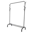 thumbnail image 1 of Floor Clothing Rack Stable Structure High Load Capacity Freestanding Garment Rack for Dry Clothes Bedroom, Balcony, Carbon Steel, 1 of 7